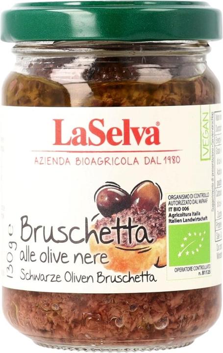 Actual product image LaSelva Bruschetta of black olives (130 g)