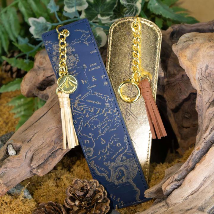 Image du produit Noble Collection Der Herr der Ringe Lesezeichen 2er-Set Mittelerde und Elbenschrift