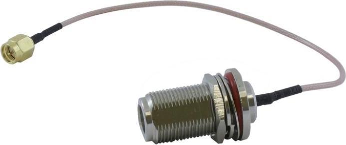 Actual product image Wireless Instruments PIGTAILS NF - SMA R/A PLUG 20C - Pigtail N female Bulkhead to SMA R/A, 20 cm