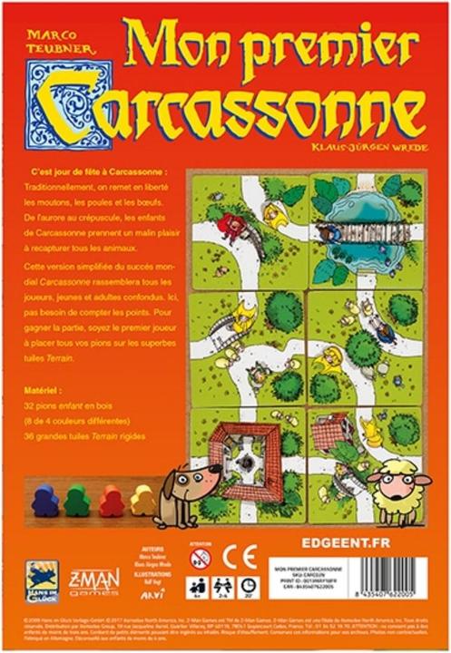 Actual product image Hans im Glück Mon Premier Carcassonne f (French, 2 - 4 Players)