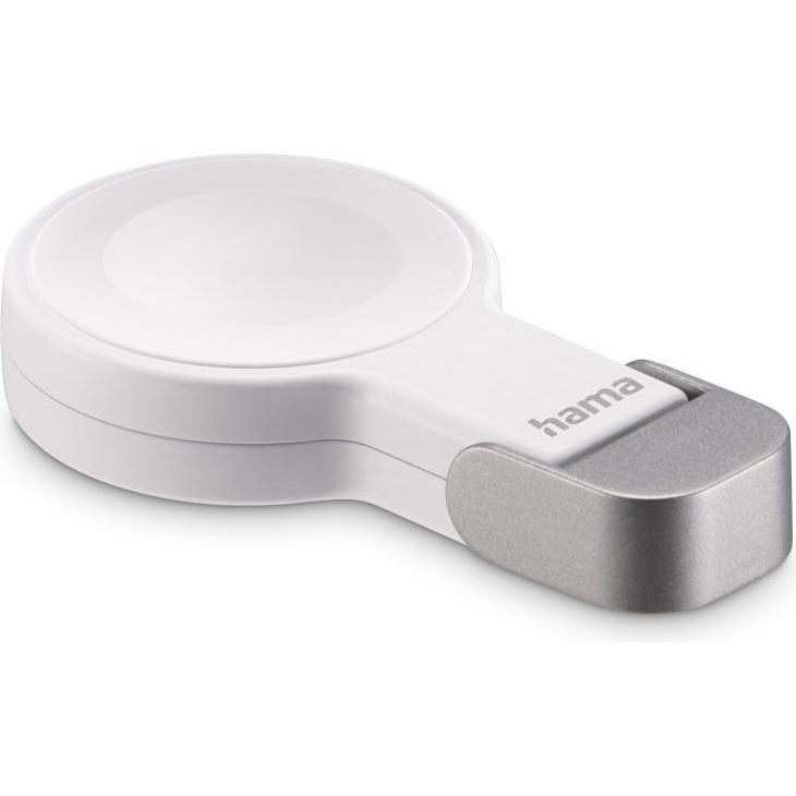 Hama Apple Watch Ladegerät f. kabelloses Laden, USB-C-Ladestation magnetisch, WS (5 W), Wireless Charger, Weiss