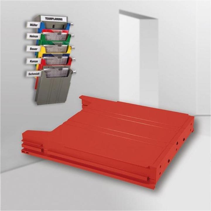 Actual product image Eichner BIG wall-mounted sorting system, for format A4, filling height 34 mm, red (A4)