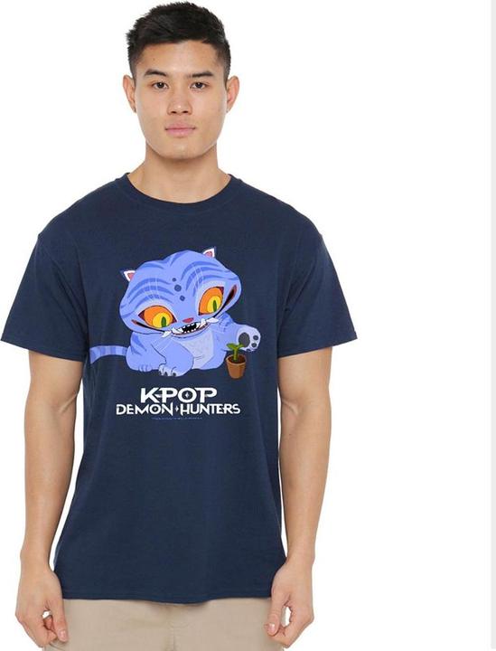 Immagine prodotto K-Pop Demon Hunters Erwachsene Niedliches Derpy Tiger TShirt (XXL)