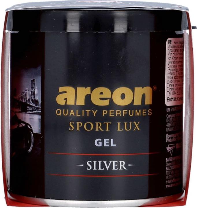 Actual product image Areon Car Sport Lux Silver Gel Can 80 g