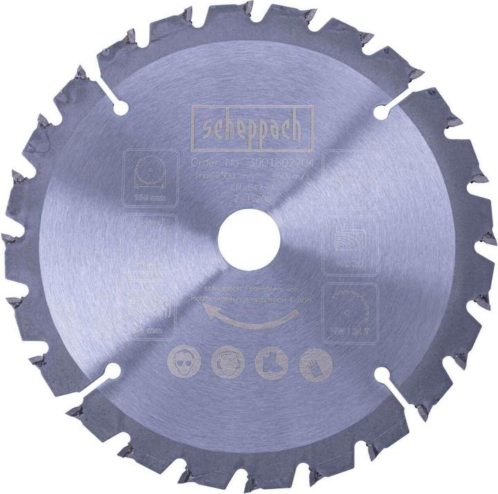 Actual product image Scheppach HW circular saw blade Ø 160 mm