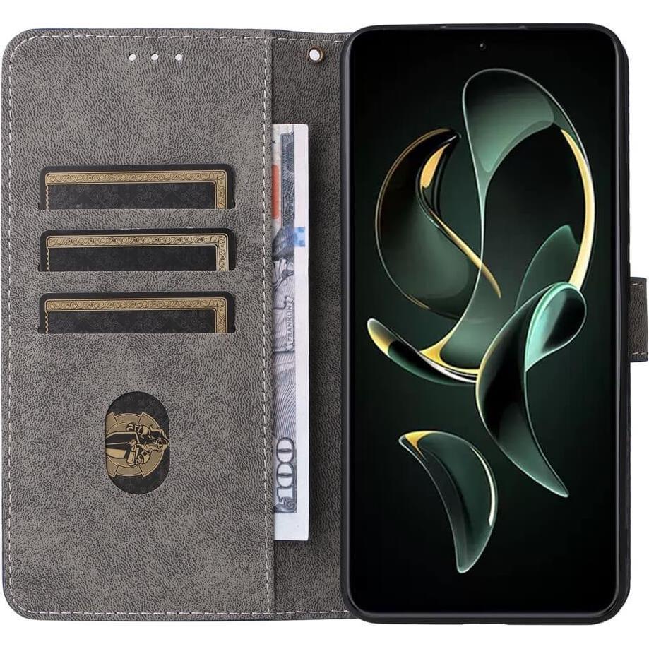 Thumbnail - Cover-Discount Xiaomi 13T / 13T Pro - Etui mit RFID Blocker grün (Xiaomi 13T), Smartphone Hülle, Grün