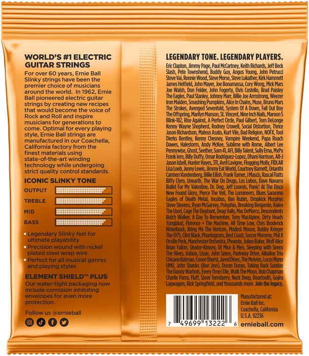 Actual product image Ernie Ball Set of strings, Slinky Nickel 3-pack, Hybrid 09-46 (6x, Electric guitar, 0.05")