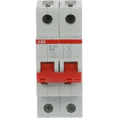 Thumbnail - ABB, Systemstromversorgung, SD202/40 Lasttrennschalter 2P, 40A 2CDD282101R0040