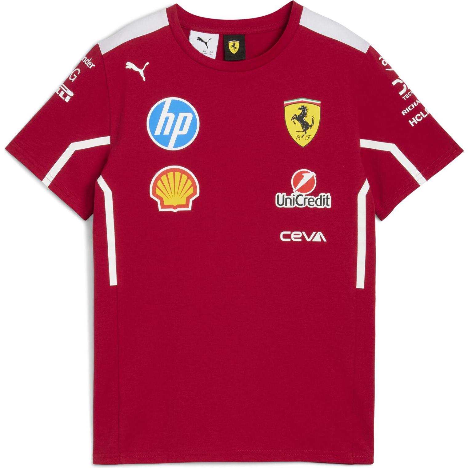 Puma, Jungen, Sportshirt, SF Team Tee Kids (128), Rot, 128