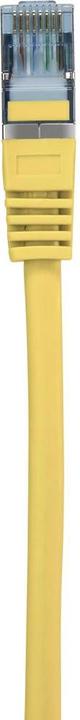 Actual product image Renkforce RF-5246626 RJ45 network cable, patch cable CAT 6a S/FTP 0.15 m Yellow with (S/FTP, CAT6a, 0.15 m)