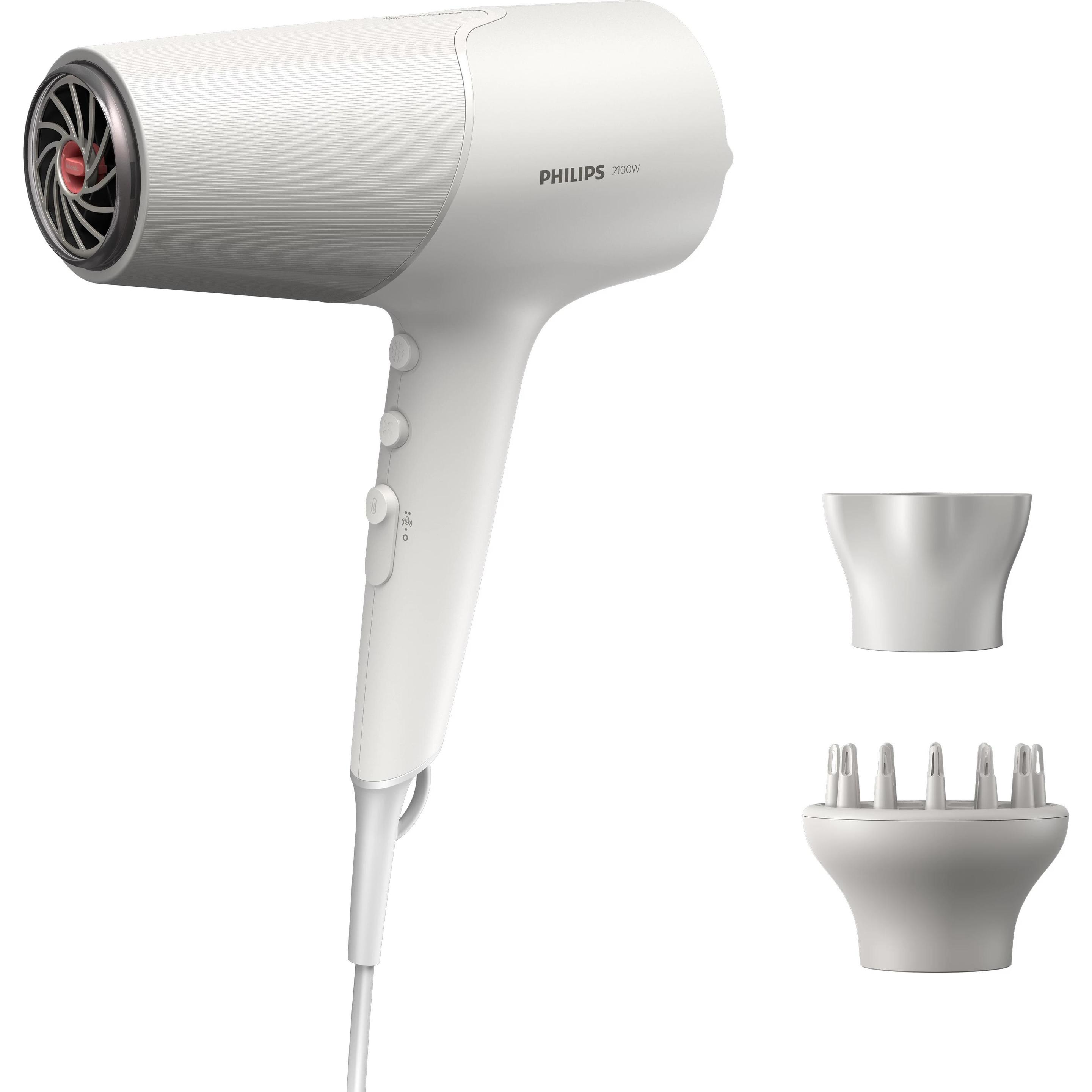 Philips Bianco Asciugacapelli, Asciugacapelli Serie 5000 Bhd501/20 (2100 W)