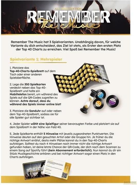 Produktbild Boti 39326 Remember The Music (Deutsch)