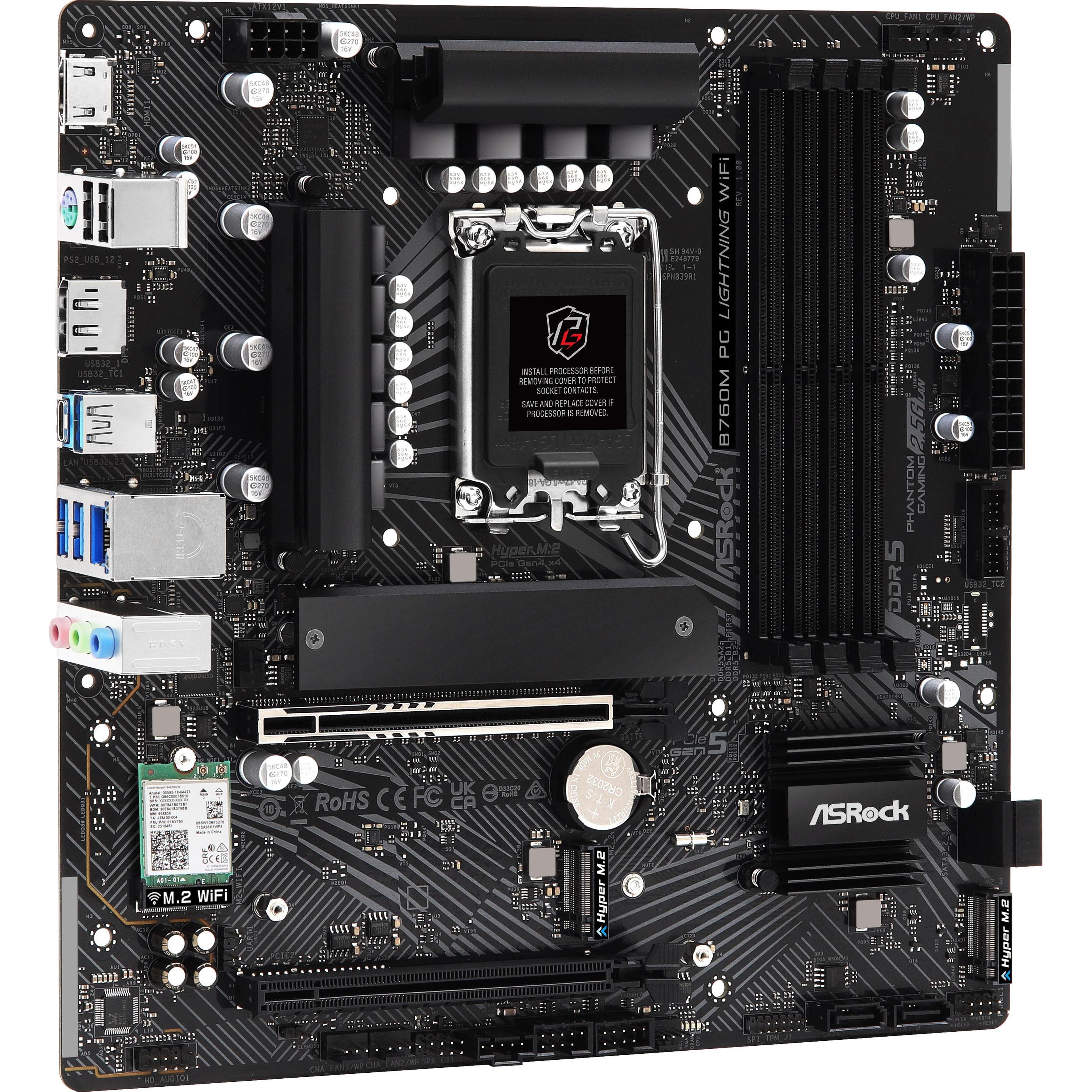 AsRock B760M (LGA 1700, Intel B760, mATX), Mainboard