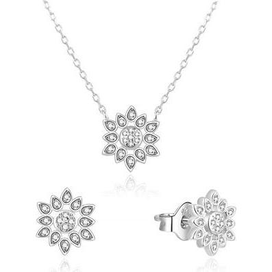 Beneto, Halsschmuck, Playful set of jewelry made of silver AGSET239L (necklace, earrings)