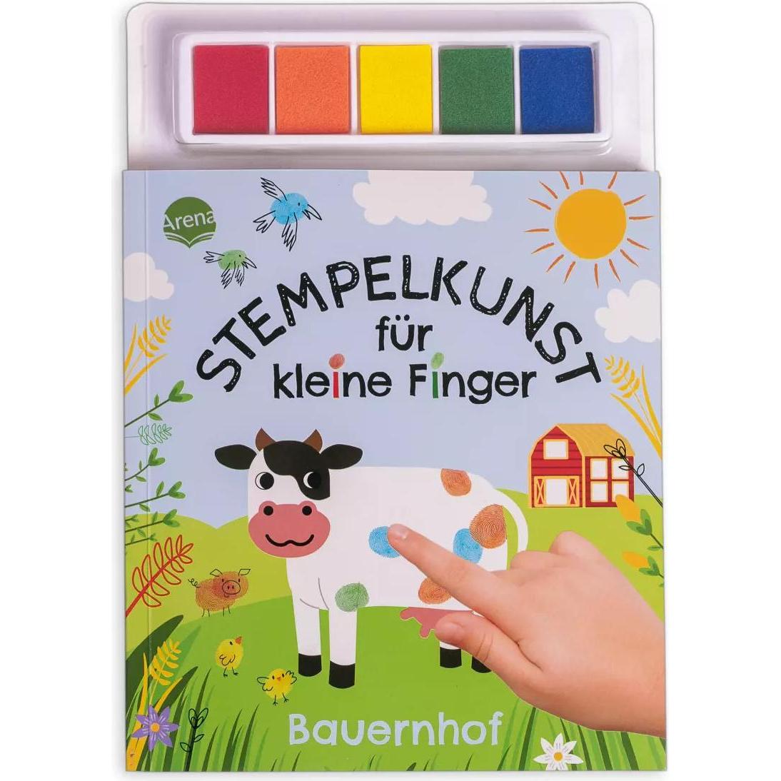 Arena, Stempel, Stempelkunst für kleine Finger. Bauernhof