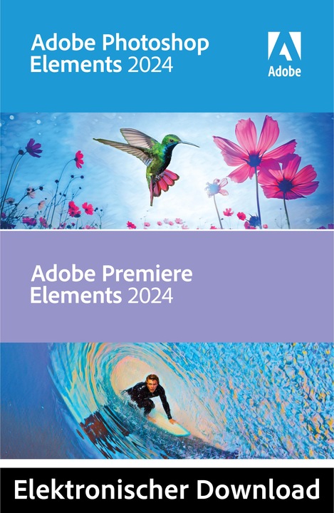 Actual product image Adobe Photoshop & Premiere Elements 2024 Windows Download Code (1 User, unlimited)