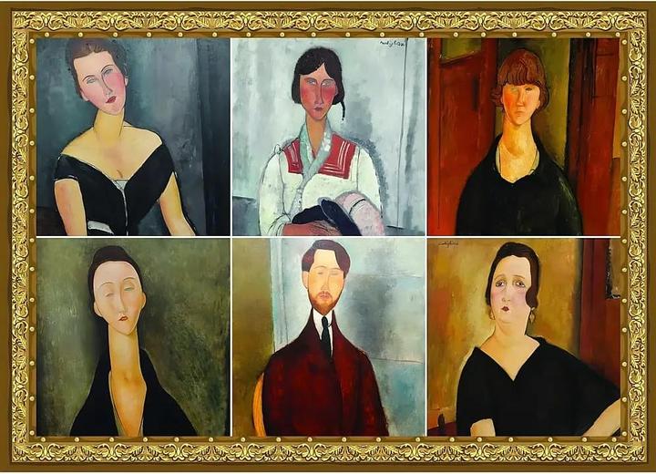 Image du produit Grafika Puzzle 500 pièces Collage Modigliani (500 pièces)