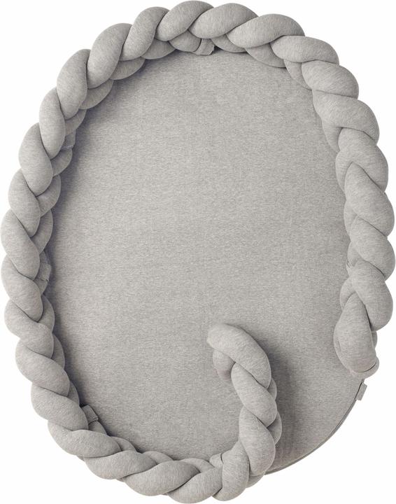 nordic coast company Baby Nest geflochten Grau
