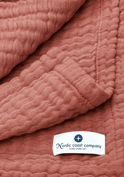 Image du produit nordic coast company Couverture mousseline pour bébé 4 en 1 cuivre (80 cm, 80 cm)