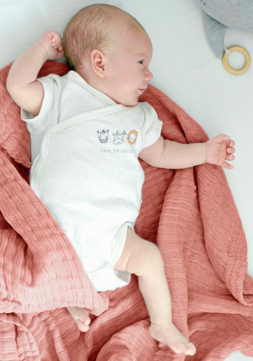 Image du produit nordic coast company Couverture mousseline pour bébé 4 en 1 cuivre (80 cm, 80 cm)