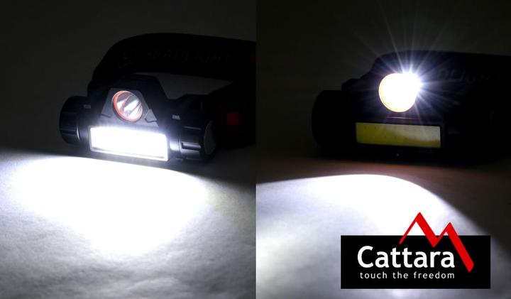 Actual product image Cattara Headlamp 120lm rechargeable (120 lm)