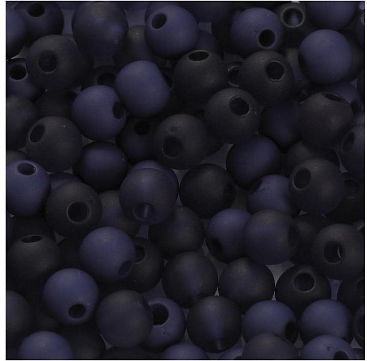 Image du produit Creativ Company Perles en plastique 6mm, bleu foncé, 150pcs.