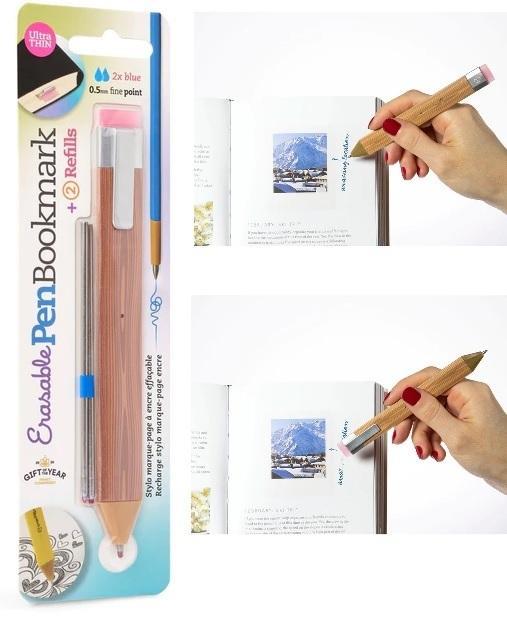Produktbild Thinking Gifts Pen Bookmark Set Holzoptik - Stift und