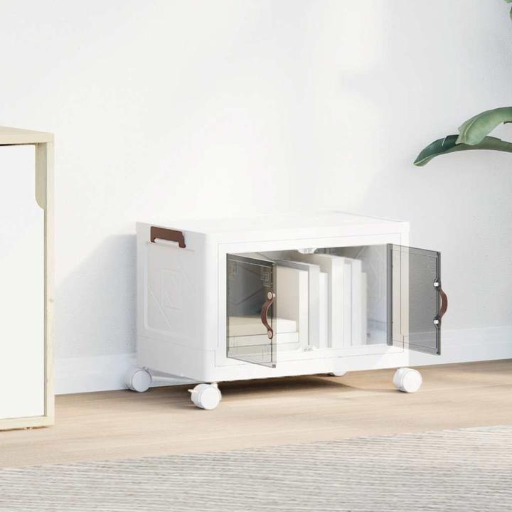 Actual product image vidaXL Storage box with wheels Stackable 28 L (28 l)