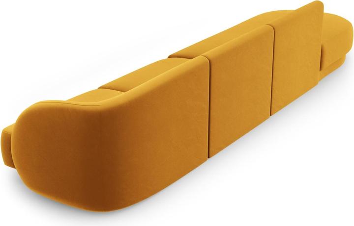 Actual product image Micadoni Left Velvet Sofa, "Miley", 4 Seats, 323x90x70Made in Europe (Modular sofa, 4-seater)