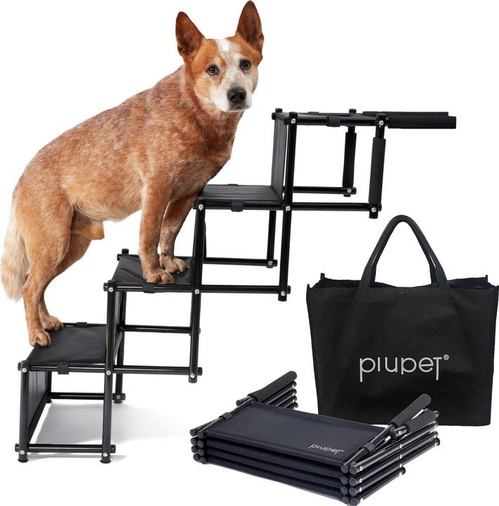 Produktbild PiuPet Universal Hundetreppe (bis 80kg) (Hund, Faltbar, Waschbar)