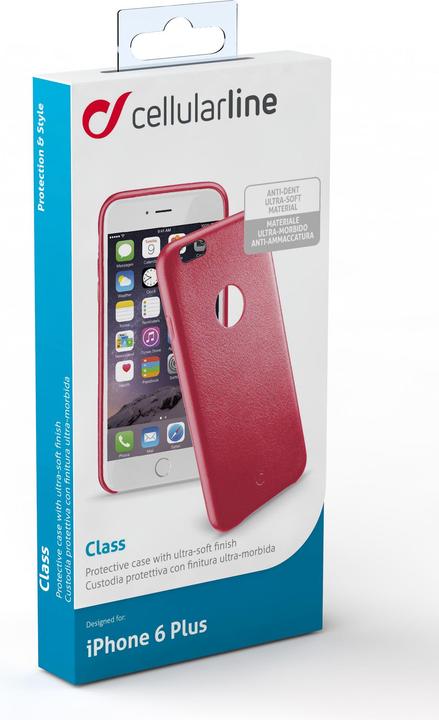 Actual product image Cellularline CLASS phone case, iPhone 6 Plus, red (Apple iPhone 6 Plus, Apple iPhone 6s Plus)