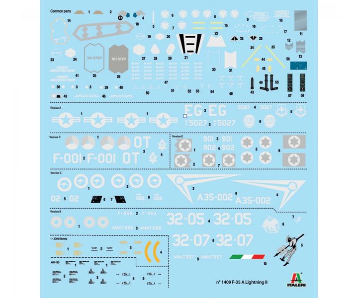 Actual product image Italeri F-35A