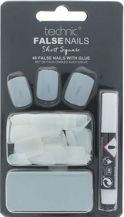 Actual product image Technic False Nails Short Square (Artificial nails)