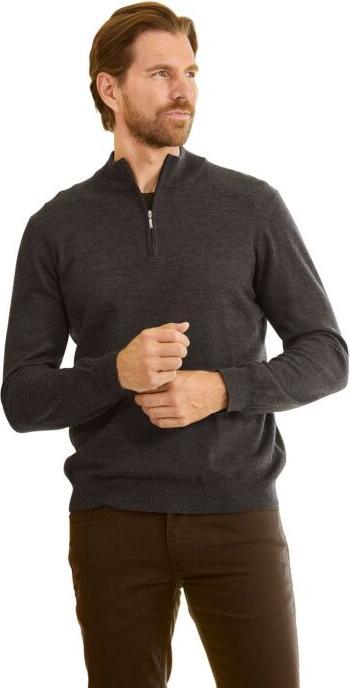 Produktbild Enrico Rosselli Pullover mit Merinowolle und Troyer Kragen (M)