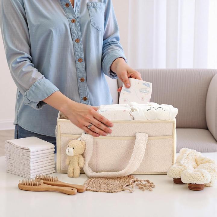 Produktbild Tuocal Wickeltisch Organizer mit Fächern & Griffen