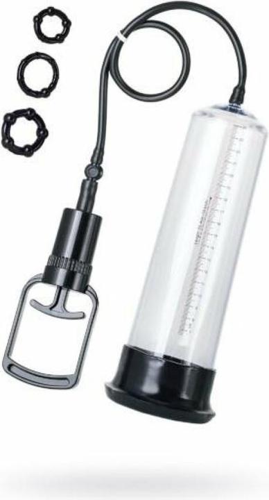 Image du produit Toyfa A-TOYS, Penispumpe, PVC, Transparent, 27,5 cm, inklusive 3 Cockringe