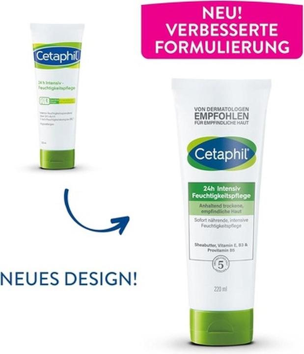 Productafbeelding Cetaphil 24 h intensieve vochtinbrenger, 220 ml LOT (Lichaamslotion, 220 ml)