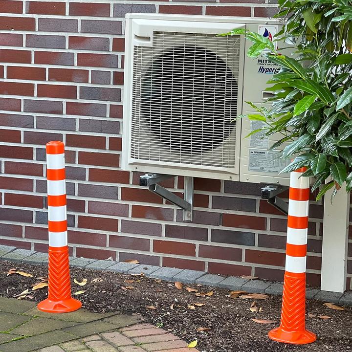 Produktbild UvV 2 Stueck Set Absperrpfosten Ecoline 75cm