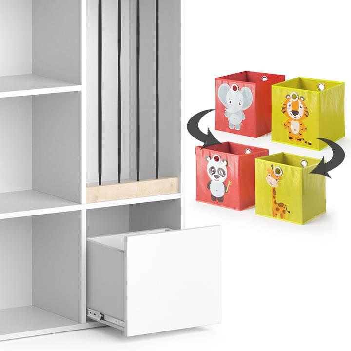 Actual product image Vicco Luigi with 2 folding boxes opt.2 (72 x 29 x 108 cm)