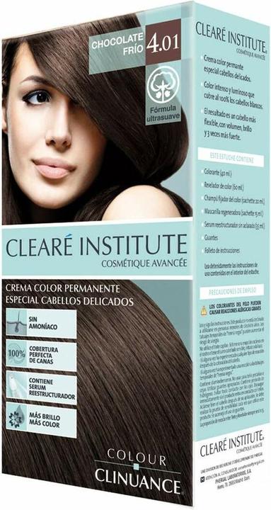 Clearé Institute Colour Clinuance 4.01 Cold Chocolate (Nº 4.01-chocolate frio)