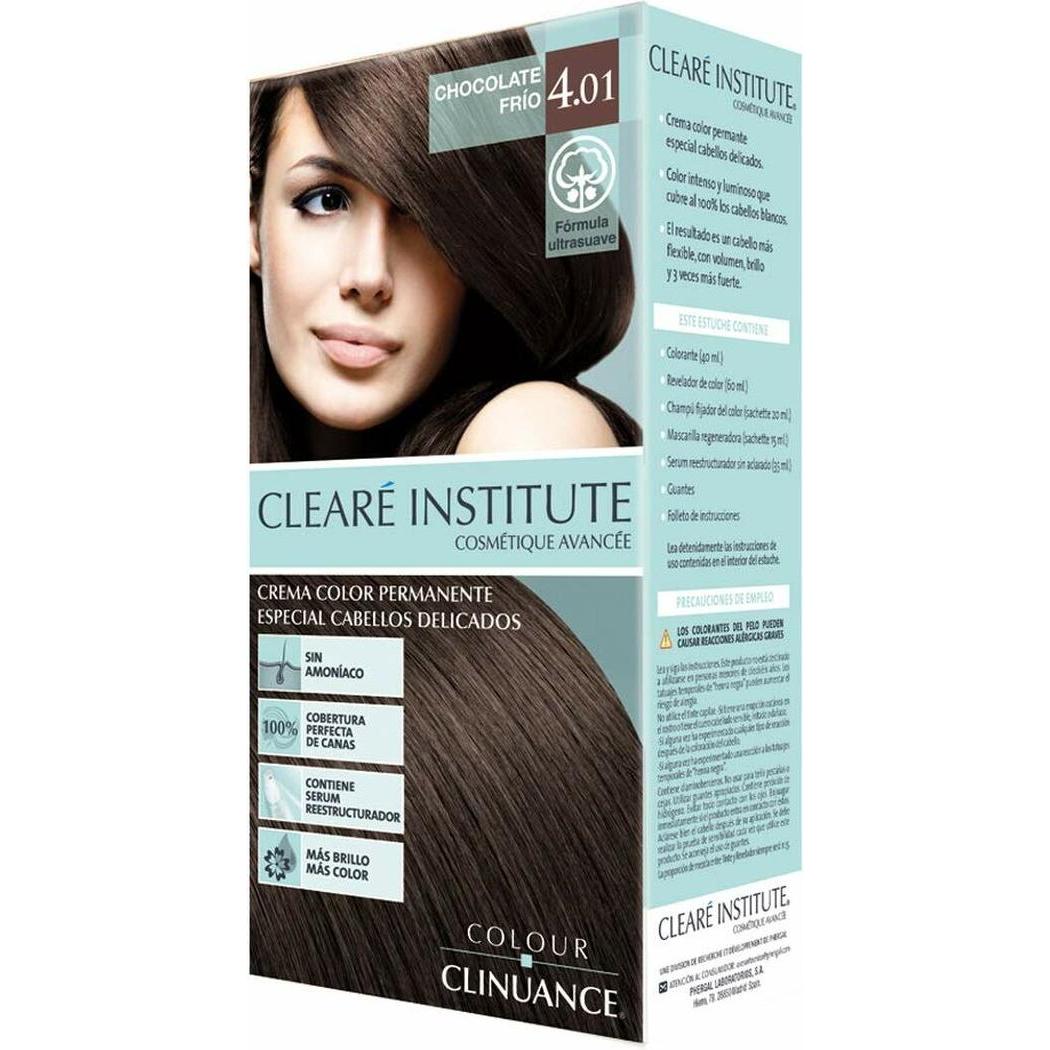 Clearé Institute, Haarfarbe, Colour Clinuance 4.01 Cold Chocolate (Nº 4.01-chocolate frio)