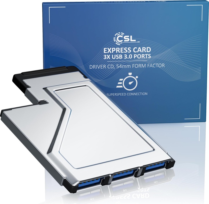 Produktbild CSL 3 Port USB 3.0 PCMCIA Express Card