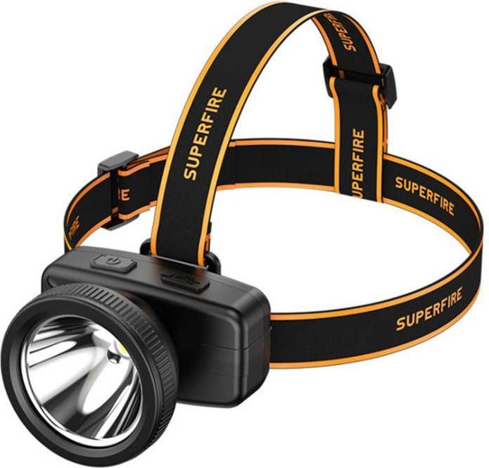 Image du produit Superfire Lampe frontale HL55, 150lm, USB-C (150 lm)