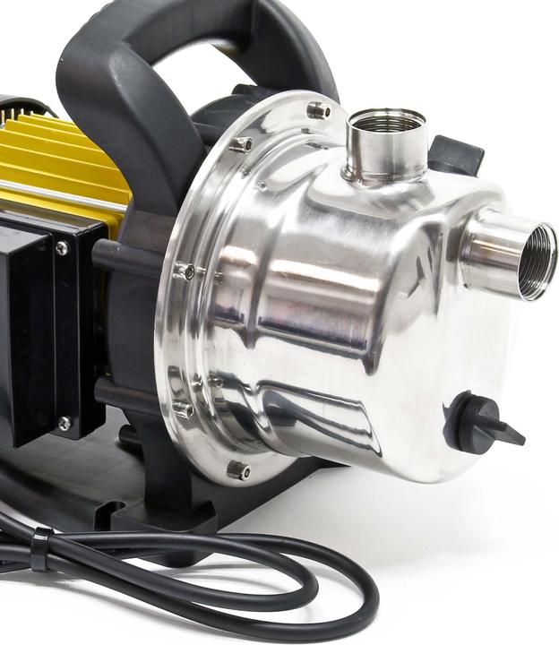 Image du produit Wiltec Pompe de jardin 2800l/h, 600W, Poignée de transport & Vis de purge, Hauteur de débit 35m Acier f (Pompe de jardin)