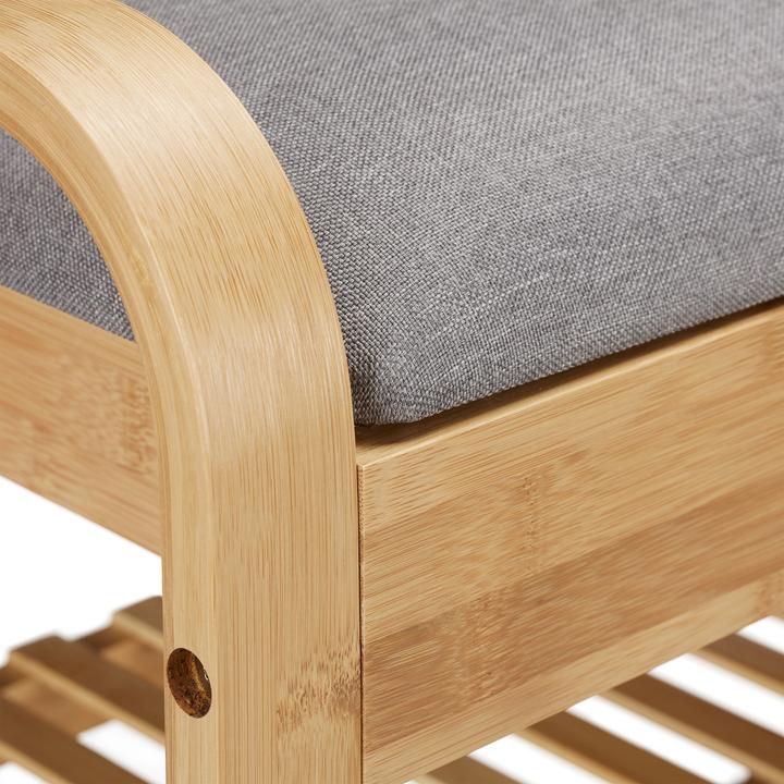 Image du produit Relaxdays Banc chaussures (100.5 x 33 x 50 cm)