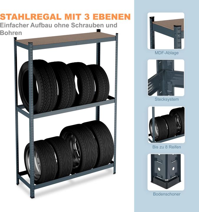 Actual product image Relaxdays Tyre rack