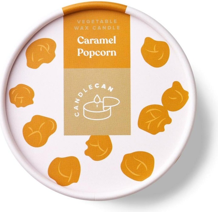 Actual product image Candlecan Caramel Popcorn Scented Candle