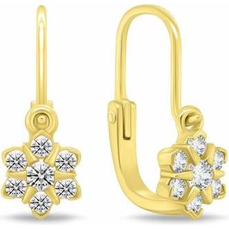 Brilio, Ohrringe, Silver - Dazzling Girl's Gold Plated Earrings EA188Y