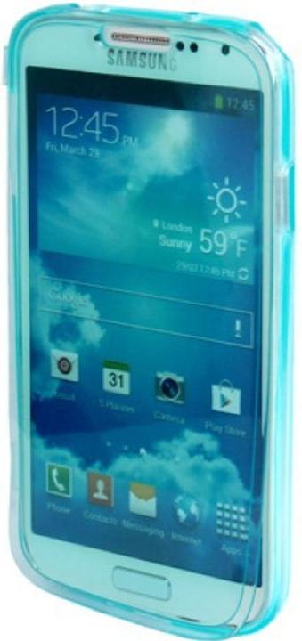 Produktbild König Design Handyhülle Flip Quer für Handy Samsung Galaxy S4 i9500 / i9505 / i9506 / GT i9515 Hellblau (Samsung Galaxy S4)
