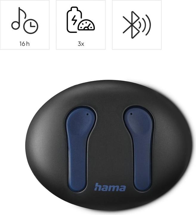 Produktbild Hama Bluetooth®-Kopfhörer Spirit Unchained, True Wireless Earbuds, ENC, FC, SW (Aktive Geräuschunterdrückung, Kabellos)